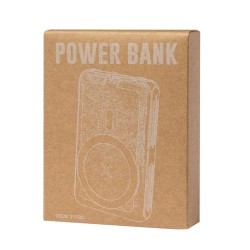 Power Bank Éco-responsable Personnalisée 5000 mAh pas cher Haryin Couleurs : noir objet promotionnel éco-responsable
