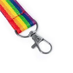 Lanyard Publicitaire Personnalisé Mapik Matières : polyester Couleurs : rainbow cadeau entreprise pas cher
