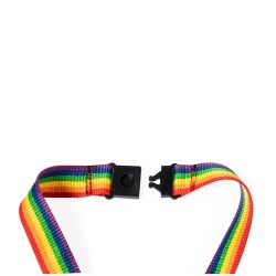 Lanyard Publicitaire Personnalisé Mapik Matières : polyester Couleurs : rainbow impression haute définition