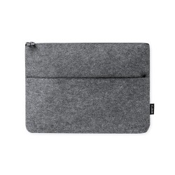 Housse Personnalisée en Feutre RPET Éco-responsable pour Ordinateur Portable Ginax Matières : PET recyclé Couleurs : gris
