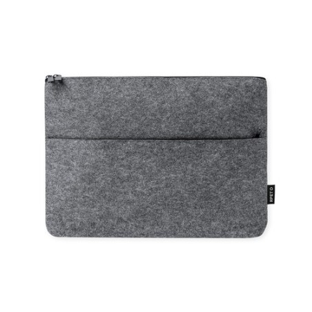 Housse Personnalisée en Feutre RPET Éco-responsable pour Ordinateur Portable Ginax Matières : PET recyclé Couleurs : gris