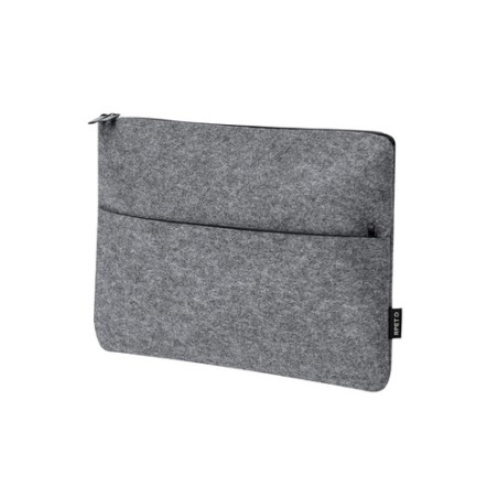 Housse Personnalisée en Feutre RPET Éco-responsable pour Ordinateur Portable Ginax Matières : PET recyclé Couleurs : gris cadeau