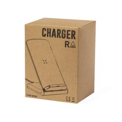 Chargeur Éco-responsable Sans Fil Personnalisé pas cher Tayil RCS Matières : ABS recyclé Couleurs : blanc livraison express 24h 