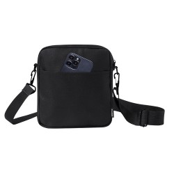 Bandoulière Éco-responsable Pratique Personnalisée pas cher - Simun Couleurs : noir Matières : polyester recyclé