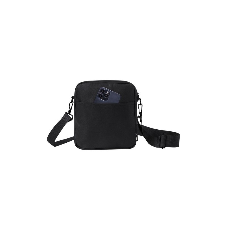 Bandoulière Éco-responsable Pratique Personnalisée pas cher - Simun Couleurs : noir Matières : polyester recyclé