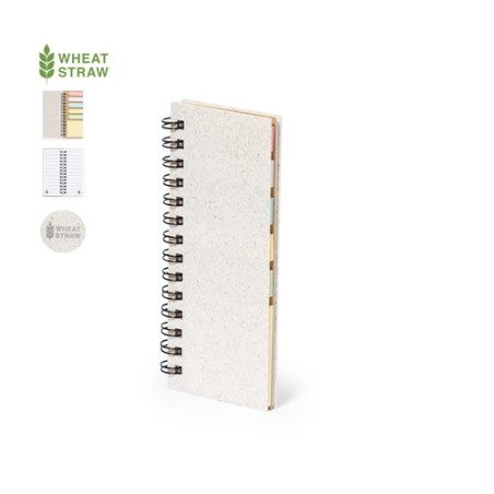 Bloc Notes Éco-responsable Personnalisé pas cher - Sorduk Matières : polypropylène (PP) Couleurs : naturel personnalisable avec 