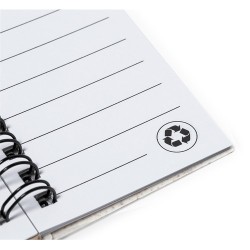 Bloc Notes Éco-responsable Personnalisé pas cher - Sorduk Matières : polypropylène (PP) Couleurs : naturel objet promotionnel éc