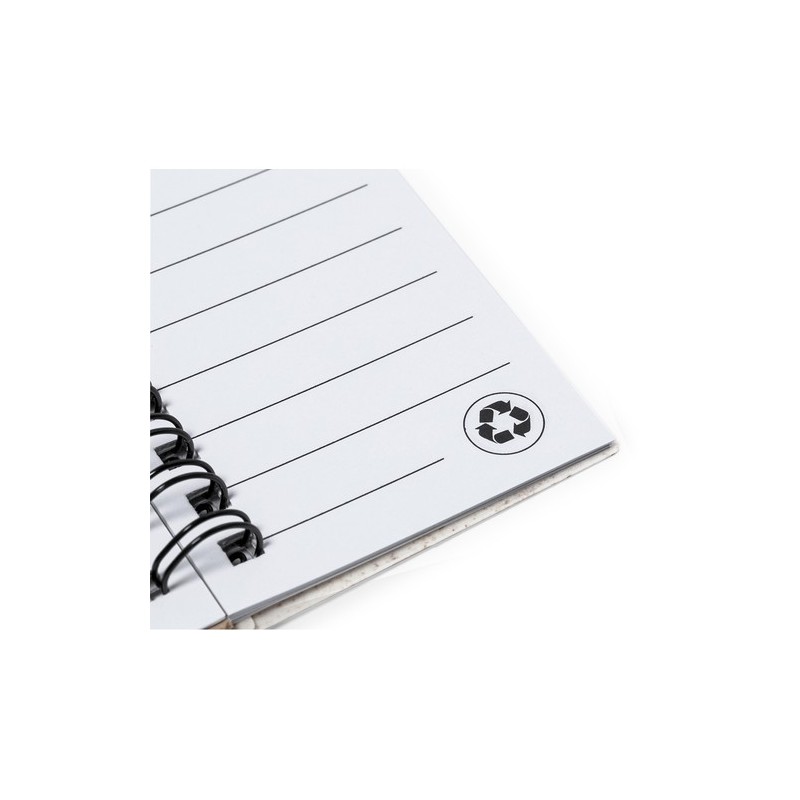 Bloc Notes Éco-responsable Personnalisé pas cher - Sorduk Matières : polypropylène (PP) Couleurs : naturel objet promotionnel éc