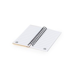 Bloc Notes Éco-responsable Personnalisé pas cher - Sorduk Matières : polypropylène (PP) Couleurs : naturel cadeau collaborateur 