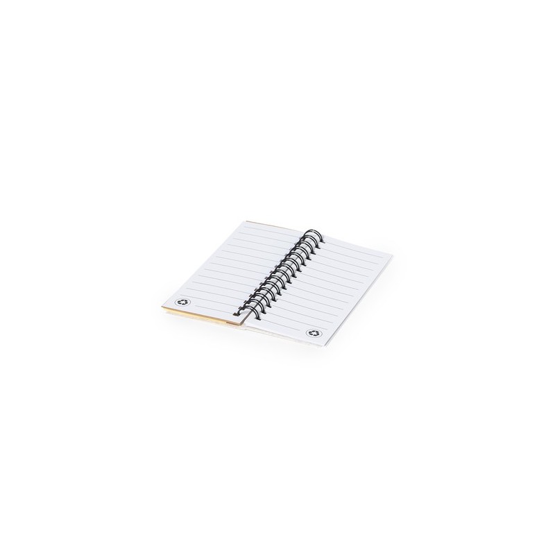 Bloc Notes Éco-responsable Personnalisé pas cher - Sorduk Matières : polypropylène (PP) Couleurs : naturel cadeau collaborateur 