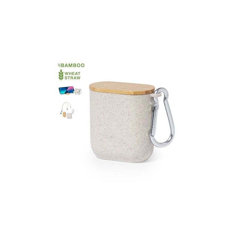 Câble de Charge Éco-responsable et Pratique Personnalisé Brayce Matières : ABS Couleurs : naturel objet promotionnel éco-respons