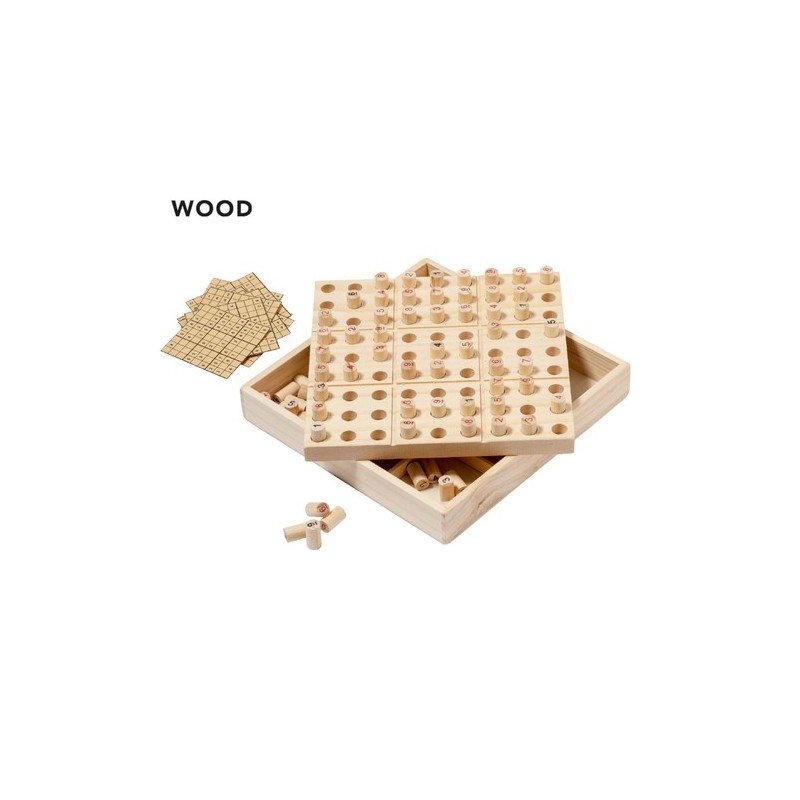 Jeu d'Habilité Éco-responsable Personnalisé - Sudoku pas cher Matières : bois