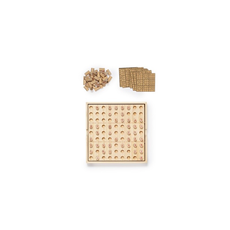 Jeu d'Habilité Éco-responsable Personnalisé - Sudoku pas cher Matières : bois personnalisable avec votre logo