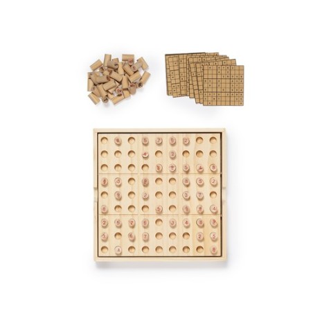 Jeu d'Habilité Éco-responsable Personnalisé - Sudoku pas cher Matières : bois personnalisable avec votre logo