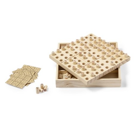 Jeu d'Habilité Éco-responsable Personnalisé - Sudoku pas cher Matières : bois goodies publicitaire événementiel