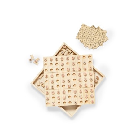 Jeu d'Habilité Éco-responsable Personnalisé - Sudoku pas cher Matières : bois impression haute définition