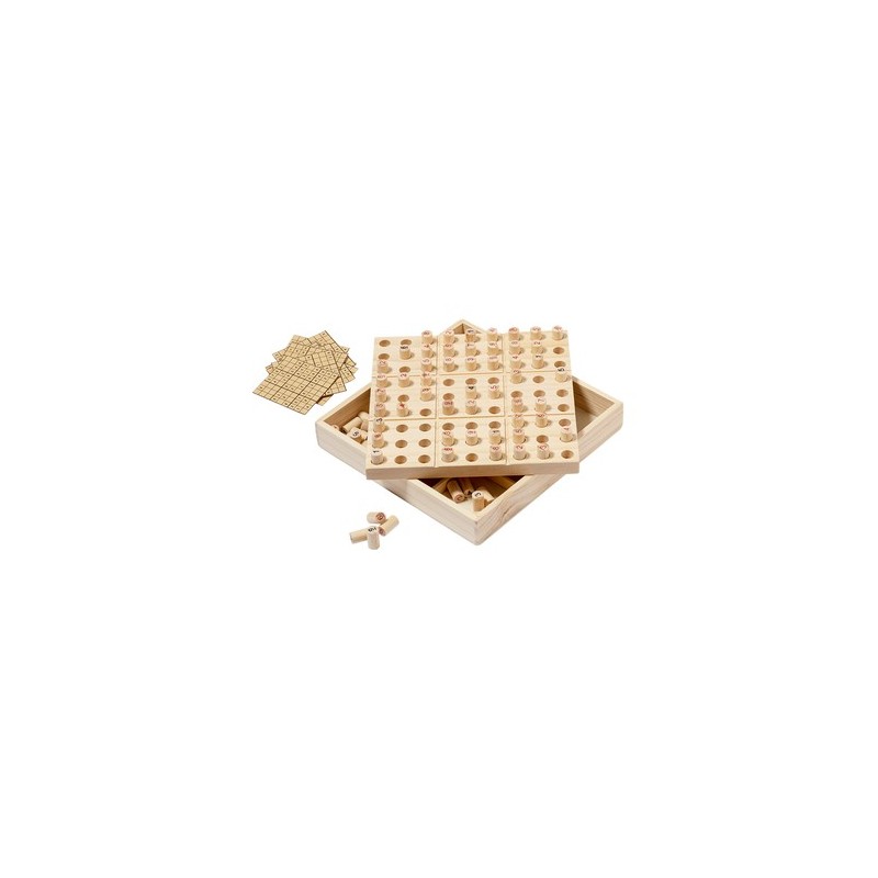 Jeu d'Habilité Éco-responsable Personnalisé - Sudoku pas cher Matières : bois marquage laser ultra précis