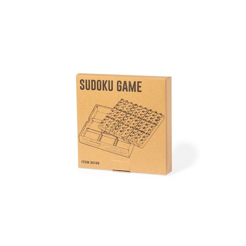 Jeu d'Habilité Éco-responsable Personnalisé - Sudoku pas cher Matières : bois cadeau collaborateur premium