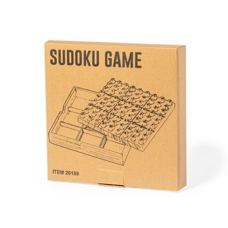 Jeu d'Habilité Éco-responsable Personnalisé - Sudoku pas cher Matières : bois cadeau collaborateur premium