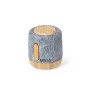 Haut-Parleur Éco-responsable Bluetooth en Bois de Bambou - Boitok Matières : bambou Couleurs : gris cadeau entreprise pas cher
