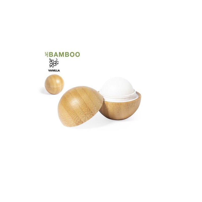 Baume à Lèvres Personnalisé Protection SPF15 Économique Bowok Matières : bambou