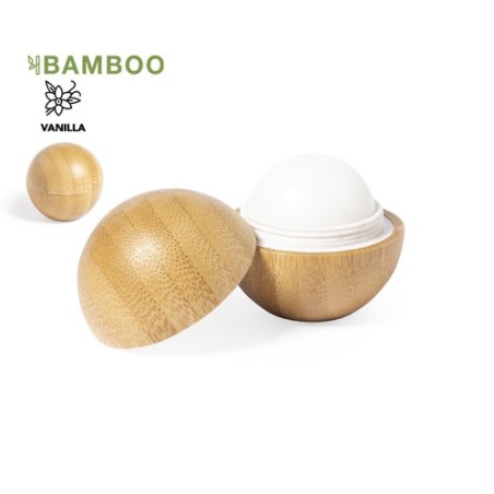 Baume à Lèvres Personnalisé Protection SPF15 Économique Bowok Matières : bambou