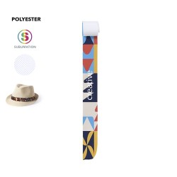 Ruban Chapeau Sublimé Personnalisé Hico Matières : polyester Couleurs : blanc 2