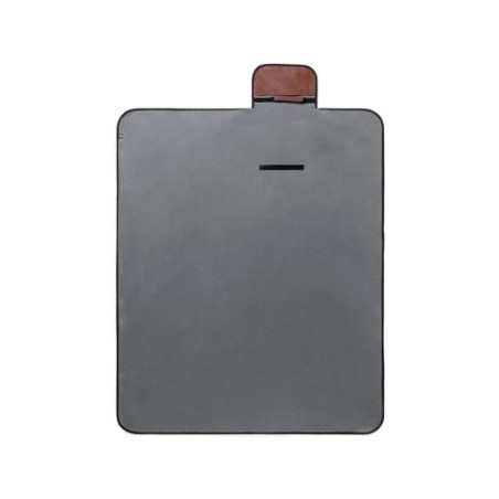 Couverture Éco-responsable Personnalisée de Pique-Nique pas cher - Pirsoy Matières : cuir recyclé Couleurs : gris cadeau entrepr