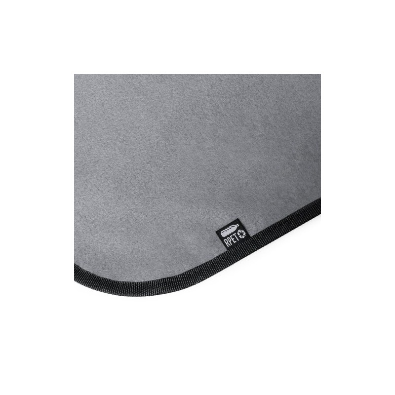 Couverture Éco-responsable Personnalisée de Pique-Nique pas cher - Pirsoy Matières : cuir recyclé Couleurs : gris goodies public
