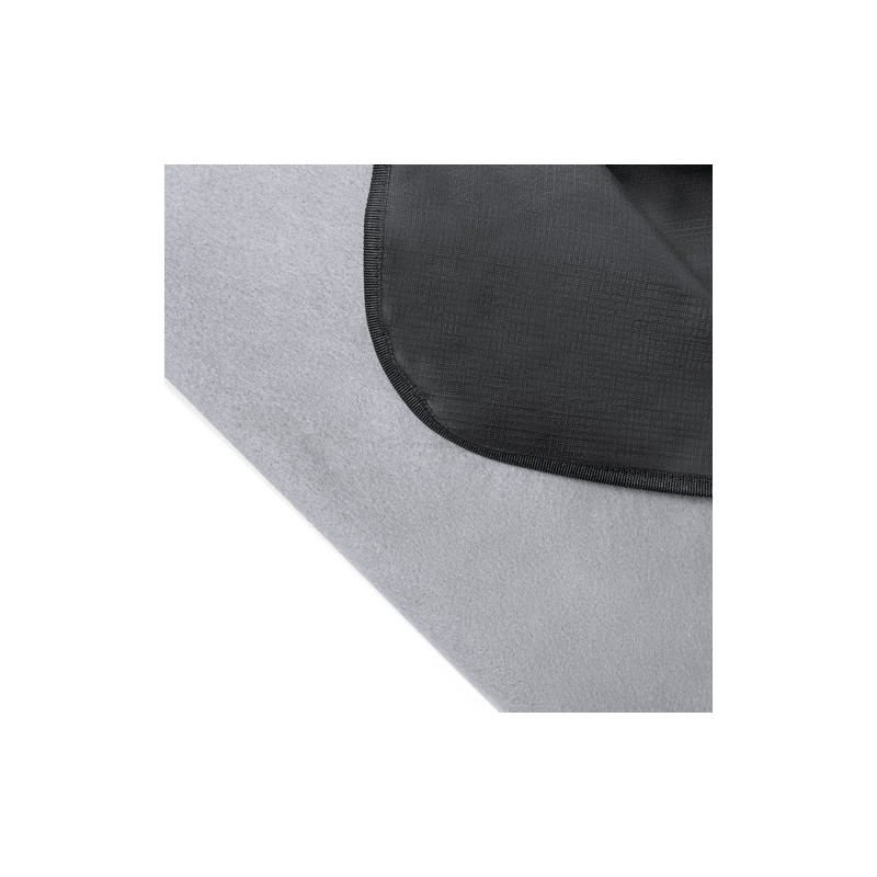 Couverture Éco-responsable Personnalisée de Pique-Nique pas cher - Pirsoy Matières : cuir recyclé Couleurs : gris impression hau