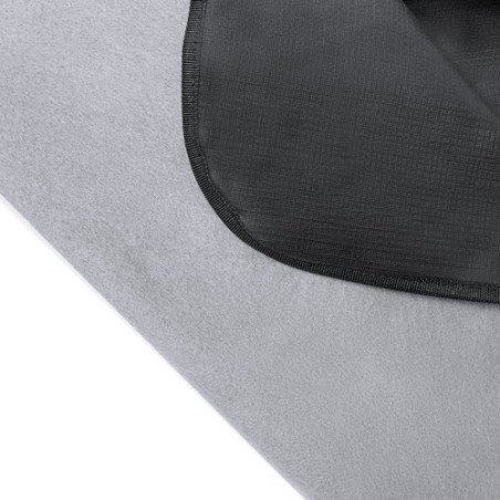Couverture Éco-responsable Personnalisée de Pique-Nique pas cher - Pirsoy Matières : cuir recyclé Couleurs : gris impression hau