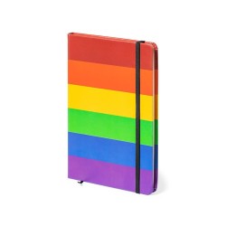 Bloc Notes Personnalisé Pratique et Coloré Locomix Matières : PU Couleurs : rainbow cadeau entreprise pas cher