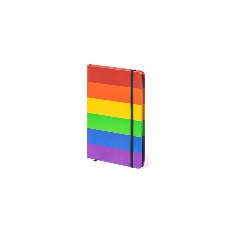 Bloc Notes Personnalisé Pratique et Coloré Locomix Matières : PU Couleurs : rainbow cadeau entreprise pas cher