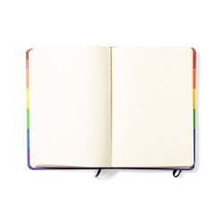 Bloc Notes Personnalisé Pratique et Coloré Locomix Matières : PU Couleurs : rainbow impression haute définition