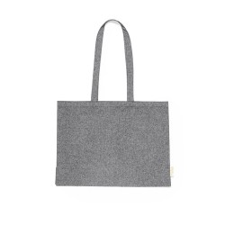 Sac de Shopping Éco-responsable Personnalisé et Pratique en Coton Recyclé Framos Matières : coton recyclé Couleurs : noir
