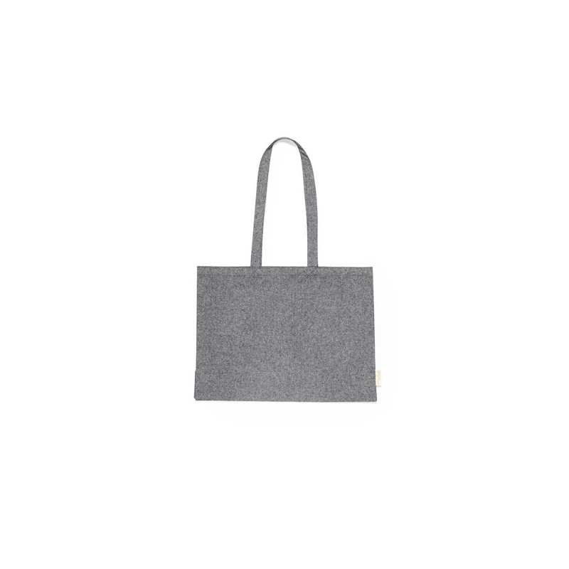 Sac de Shopping Éco-responsable Personnalisé et Pratique en Coton Recyclé Framos Matières : coton recyclé Couleurs : noir