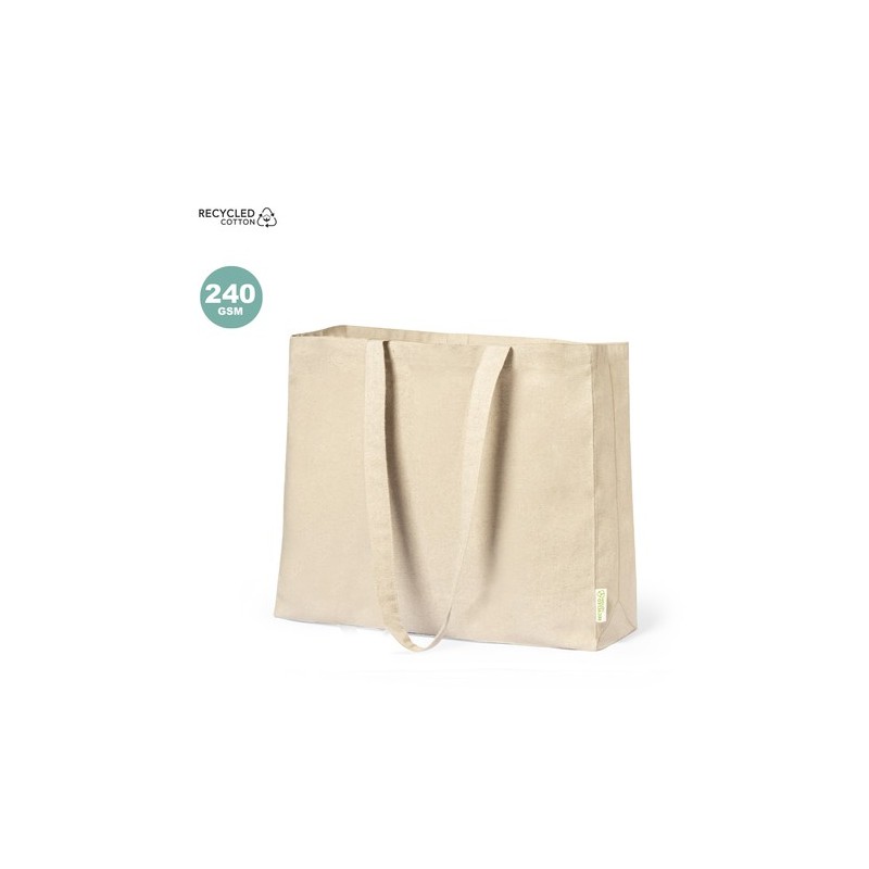 Sac de Shopping Éco-responsable Personnalisé et Pratique en Coton Recyclé Framos Matières : coton recyclé Couleurs : noir goodie