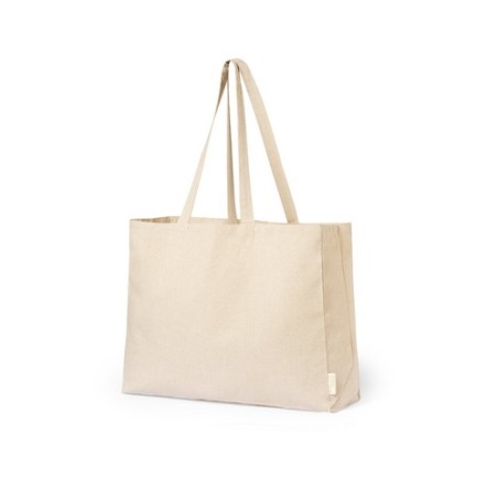 Sac de Shopping Éco-responsable Personnalisé et Pratique en Coton Recyclé Framos Matières : coton recyclé Couleurs : noir livrai