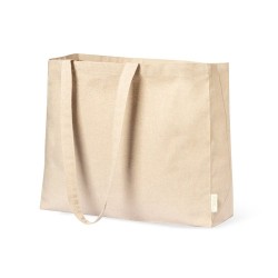 Sac de Shopping Éco-responsable Personnalisé et Pratique en Coton Recyclé Framos Matières : coton recyclé Couleurs : naturel imp