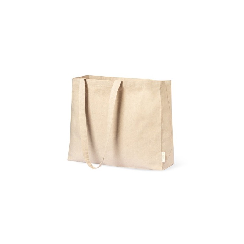Sac de Shopping Éco-responsable Personnalisé et Pratique en Coton Recyclé Framos Matières : coton recyclé Couleurs : naturel imp