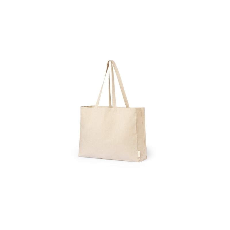 Sac de Shopping Éco-responsable Personnalisé et Pratique en Coton Recyclé Framos Matières : coton recyclé Couleurs : naturel obj
