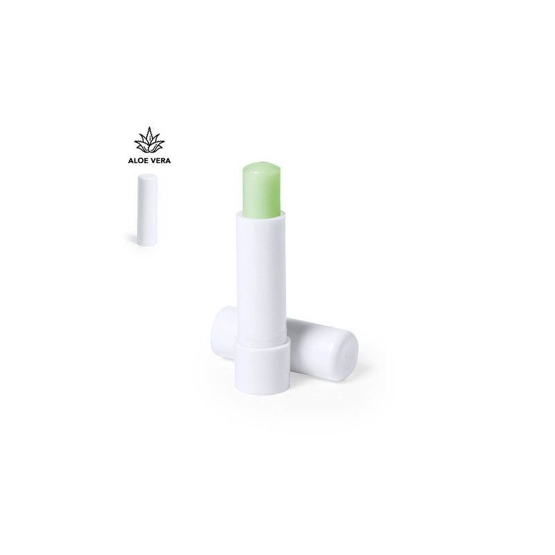 Baume à Lèvres Hydratant Personnalisé à l'Aloe Vera Taishe pas cher Couleurs : blanc personnalisable avec votre logo