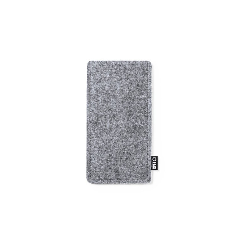 Étui Éco-responsable Pratique Personnalisé en Feutre RPET Kalermix Matières : PET recyclé Couleurs : gris