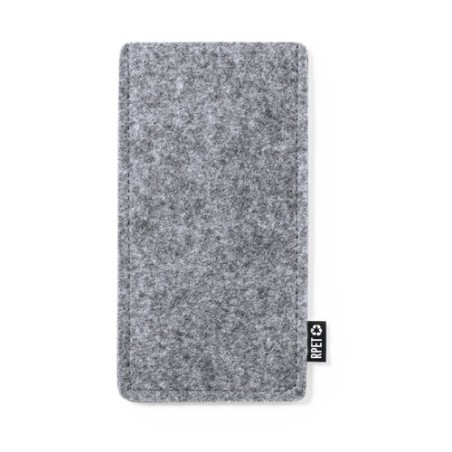 Étui Éco-responsable Pratique Personnalisé en Feutre RPET Kalermix Matières : PET recyclé Couleurs : gris