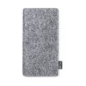 Étui Éco-responsable Pratique Personnalisé en Feutre RPET Kalermix Matières : PET recyclé Couleurs : gris