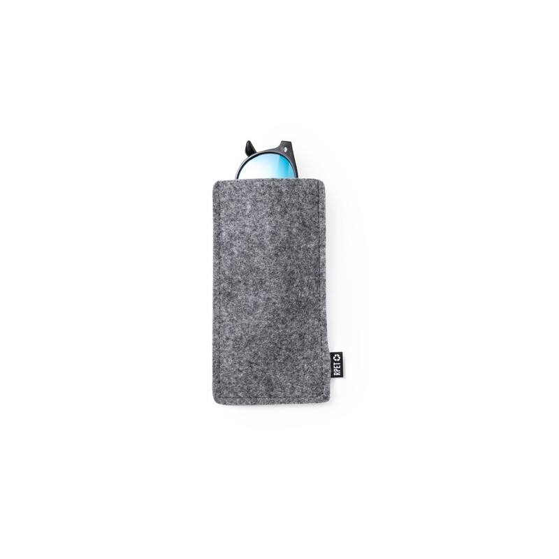 Étui Éco-responsable Pratique Personnalisé en Feutre RPET Kalermix Matières : PET recyclé Couleurs : gris cadeau entreprise pas 