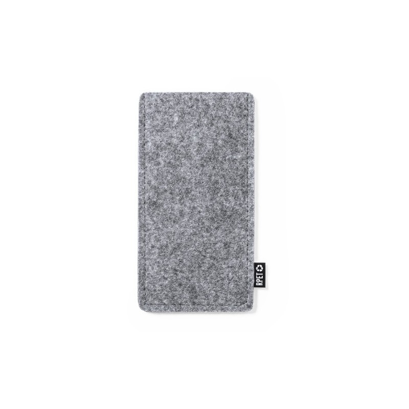 Étui Éco-responsable Pratique Personnalisé en Feutre RPET Kalermix Matières : PET recyclé Couleurs : gris marquage laser ultra p