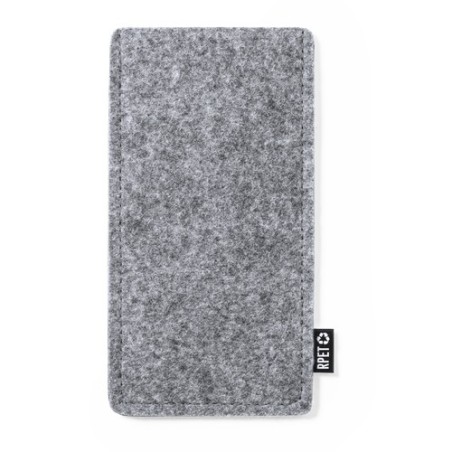 Étui Éco-responsable Pratique Personnalisé en Feutre RPET Kalermix Matières : PET recyclé Couleurs : gris marquage laser ultra p