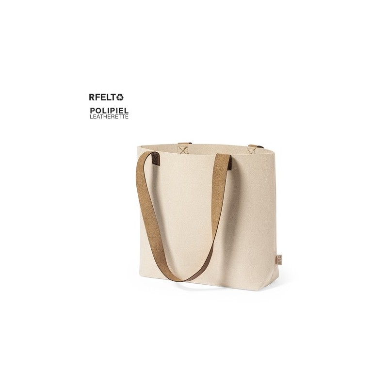 Sac Éco-responsable Chic Personnalisé de Shopping Kompul - pas cher Matières : PET recyclé Couleurs : naturel goodies publicitai