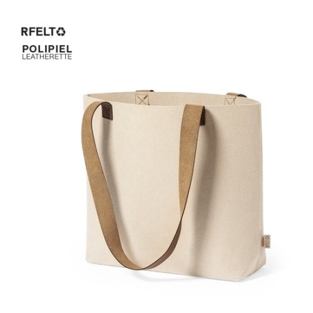Sac Éco-responsable Chic Personnalisé de Shopping Kompul - pas cher Matières : PET recyclé Couleurs : naturel goodies publicitai